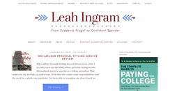 Desktop Screenshot of leahingram.com