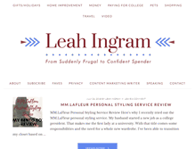 Tablet Screenshot of leahingram.com